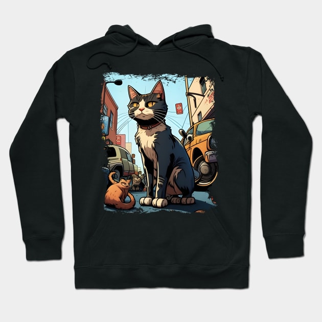 Support Your Local Street Cats Animal Pet Love Hoodie by Wesley Mcanderson Jones